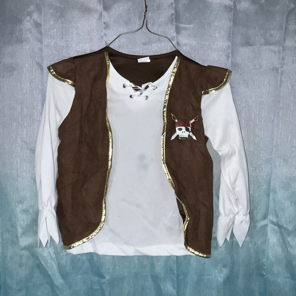 Pirate Unisex Child Medium 8-10 Halloween Costume Shirt Only